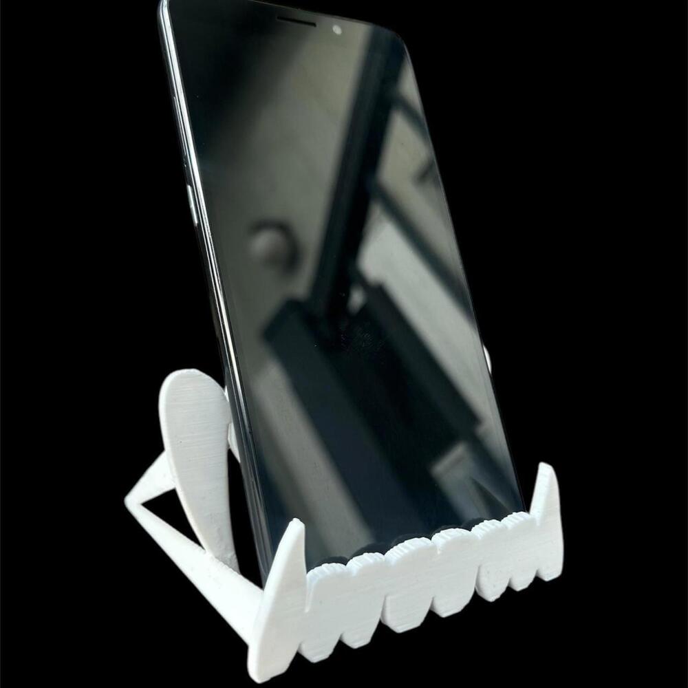 custom made vampire fangs phone and tablet stand